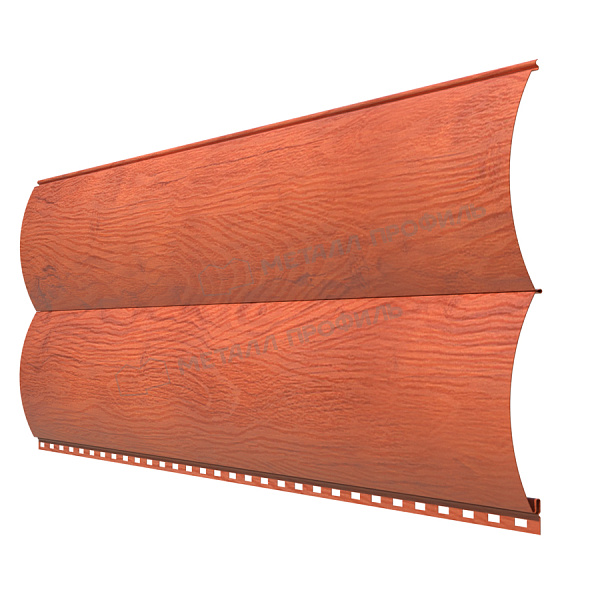 Сайдинг МЕТАЛЛ ПРОФИЛЬ Woodstock-28х330 (ECOSTEEL_MA-01-0.5)